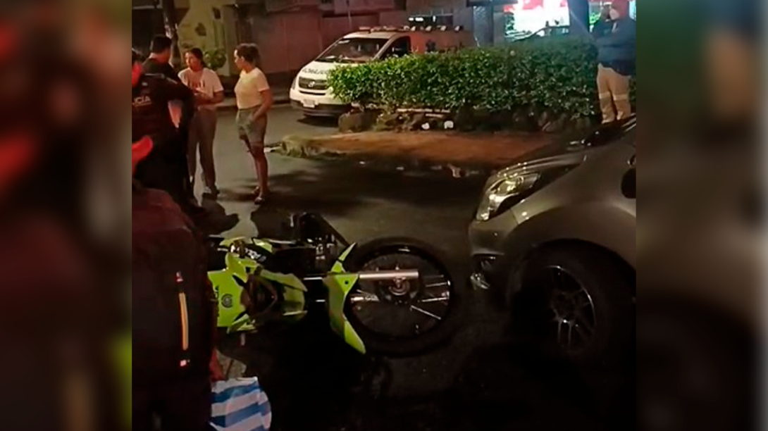 Accidente policía