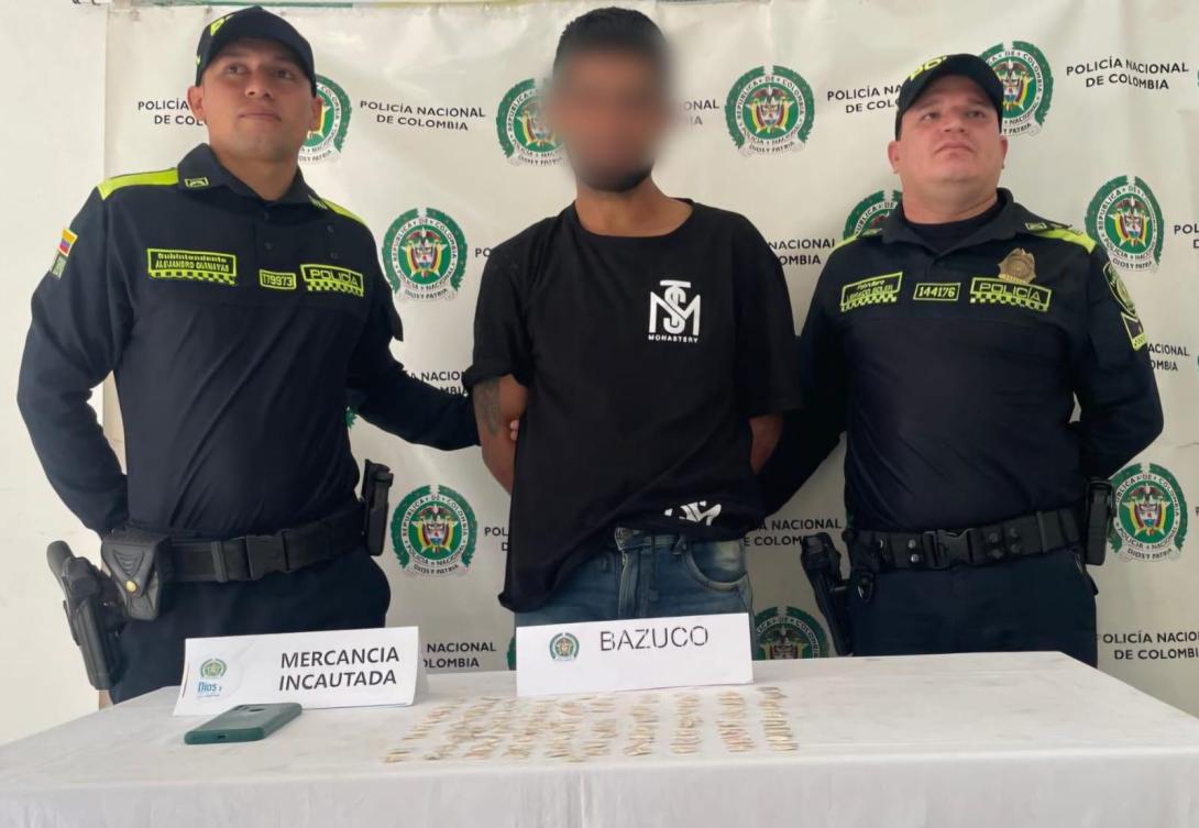 Capturado con bazuco