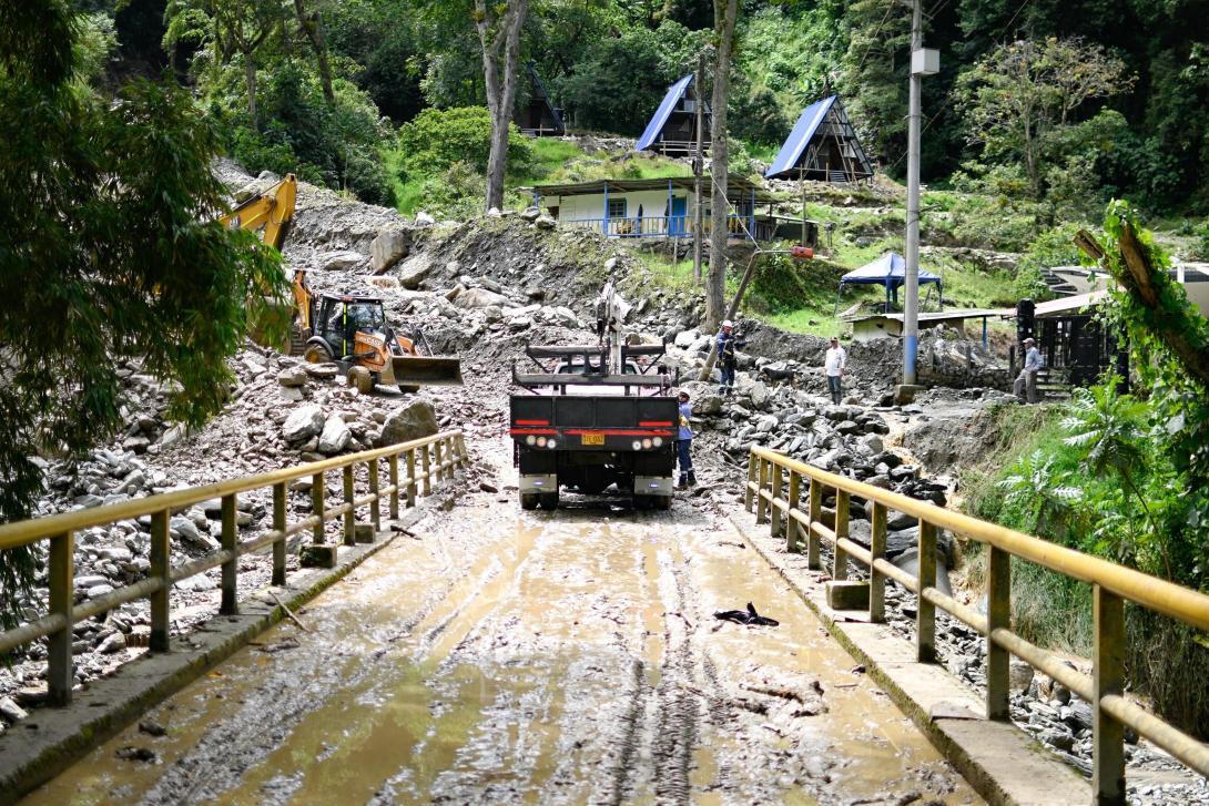 Obras de recuperación en Villa Restrepo.