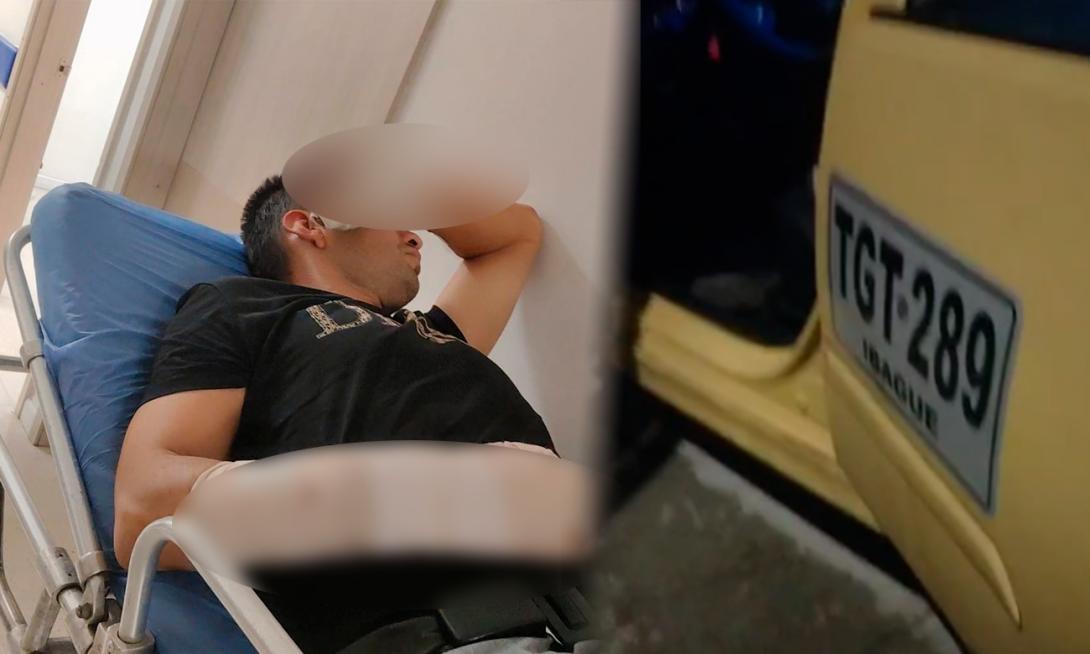 Taxista herido