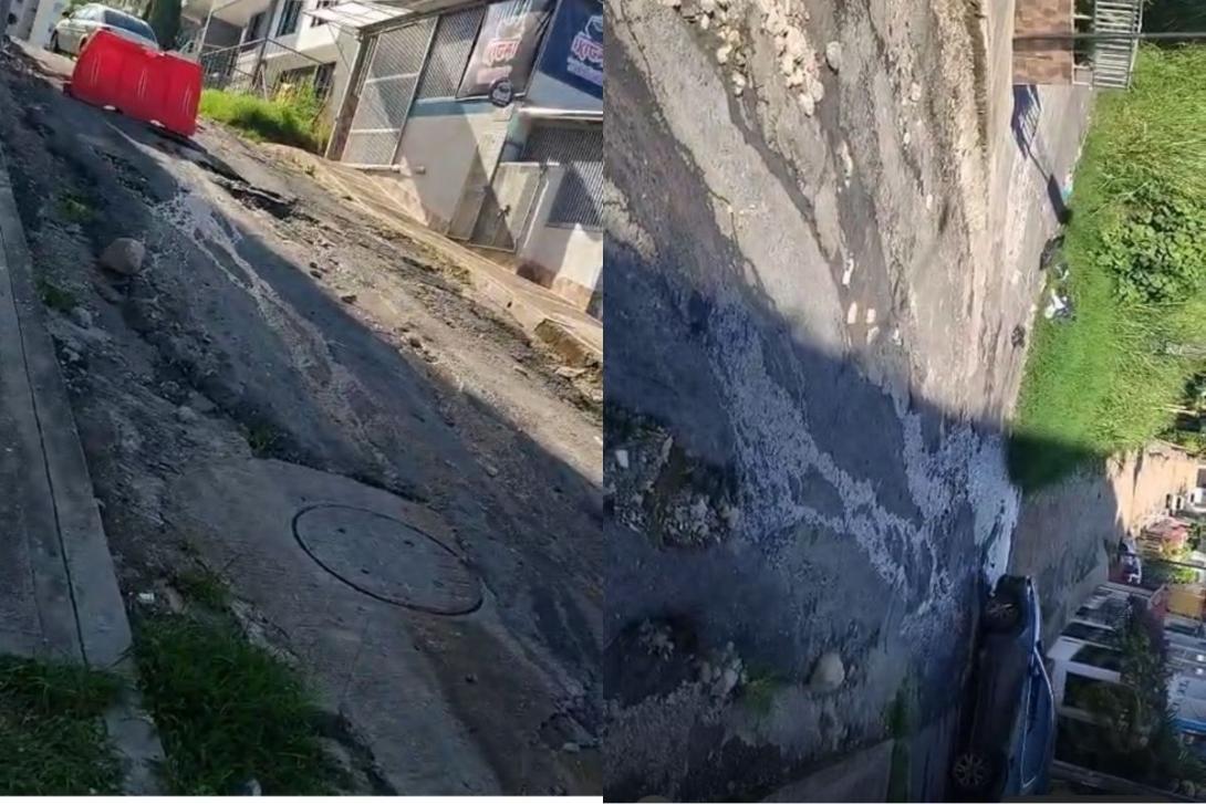 La comunidad denuncia malos olores y problemas en la movilidad.