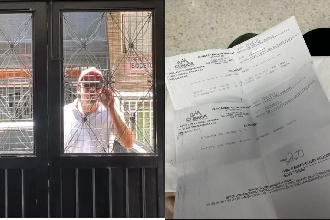 Pruebas de la mujer contra su expareja.