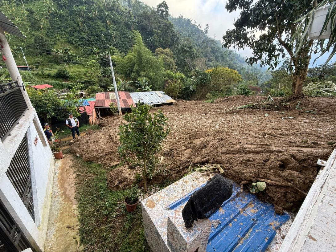Emergencia por lluvias en zona rural de Ibagué.