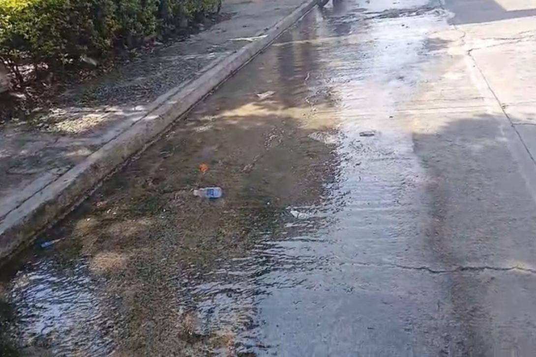Fuga de agua en Ibagué.