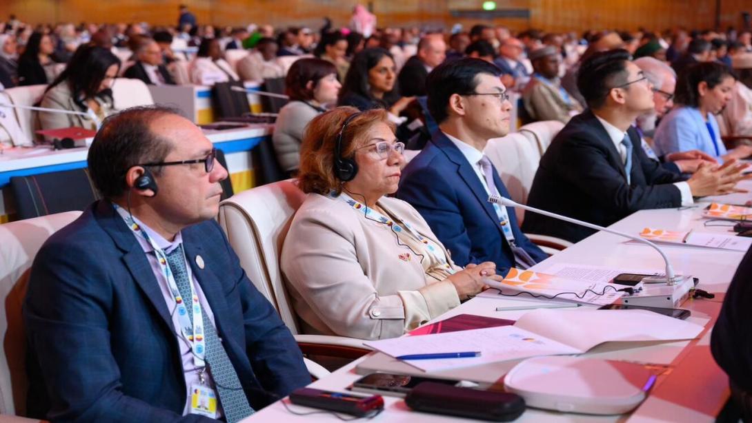 El ministro del Trabajo, Antonio Sanguino Páez, junto con la canciller Rosa Villavicencio, participan en representación del Gobierno de Colombia en la Segunda Cumbre Mundial Sobre Desarrollo Social de Naciones Unidas, en Doha, Qatar.