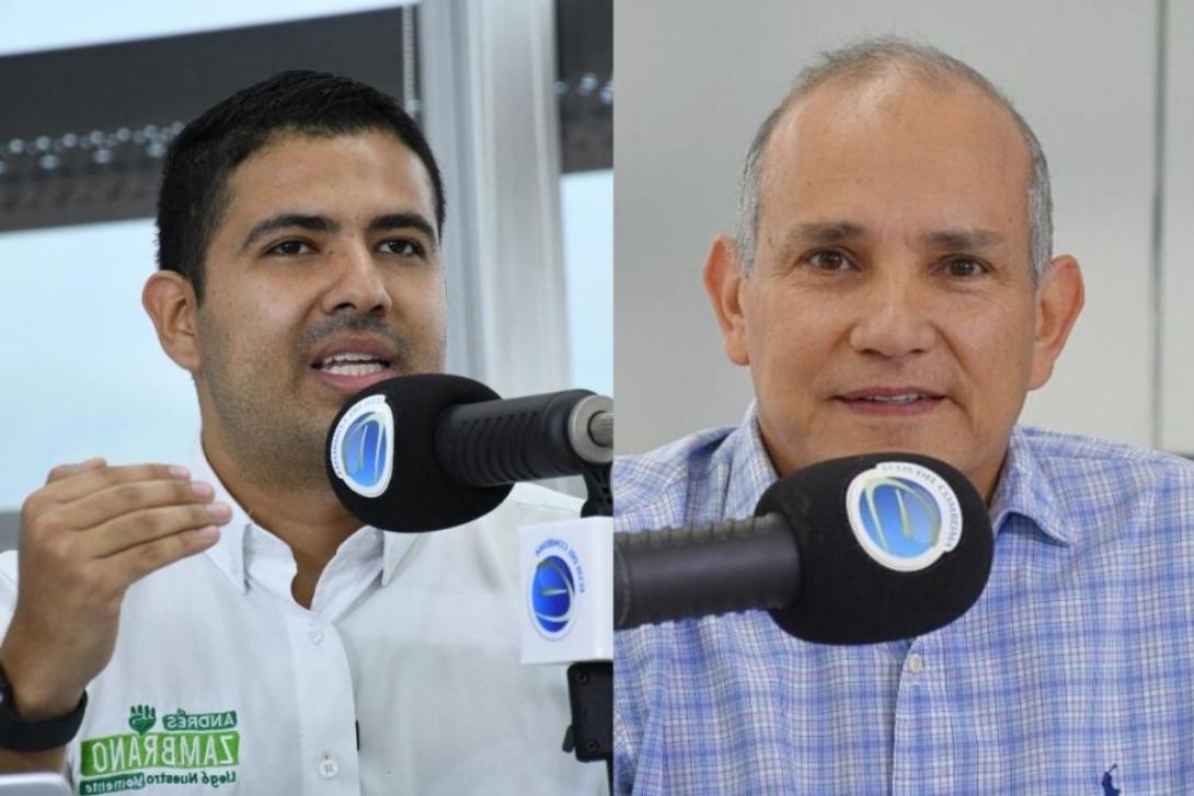 concejal William Rosas y Andrés Zambrano.