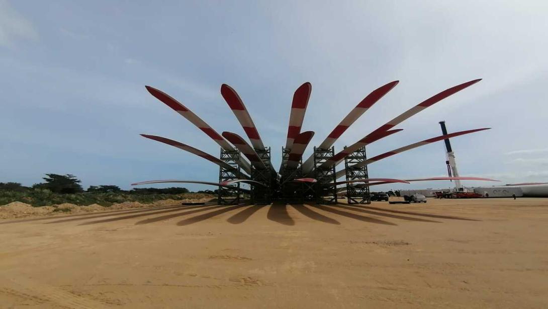 >El parque eólico de Windpeshi en la Guajira proporcionará energía limpia al páis.