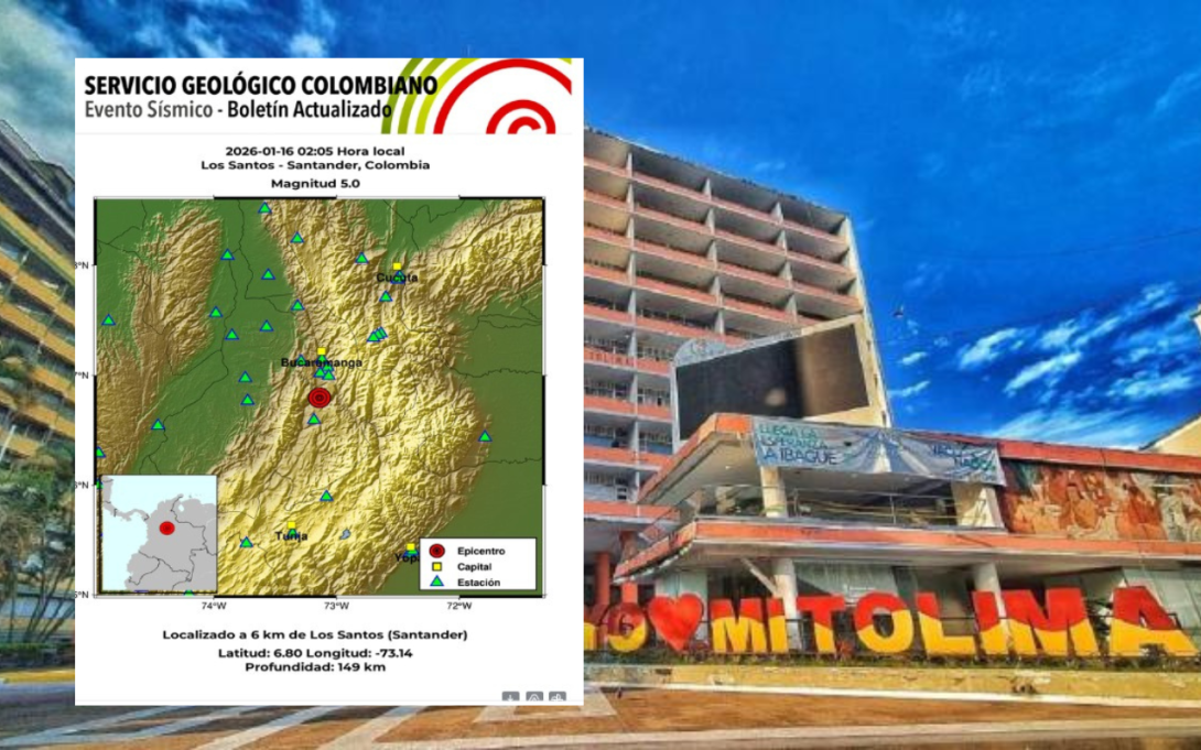 Temblor en Colombia