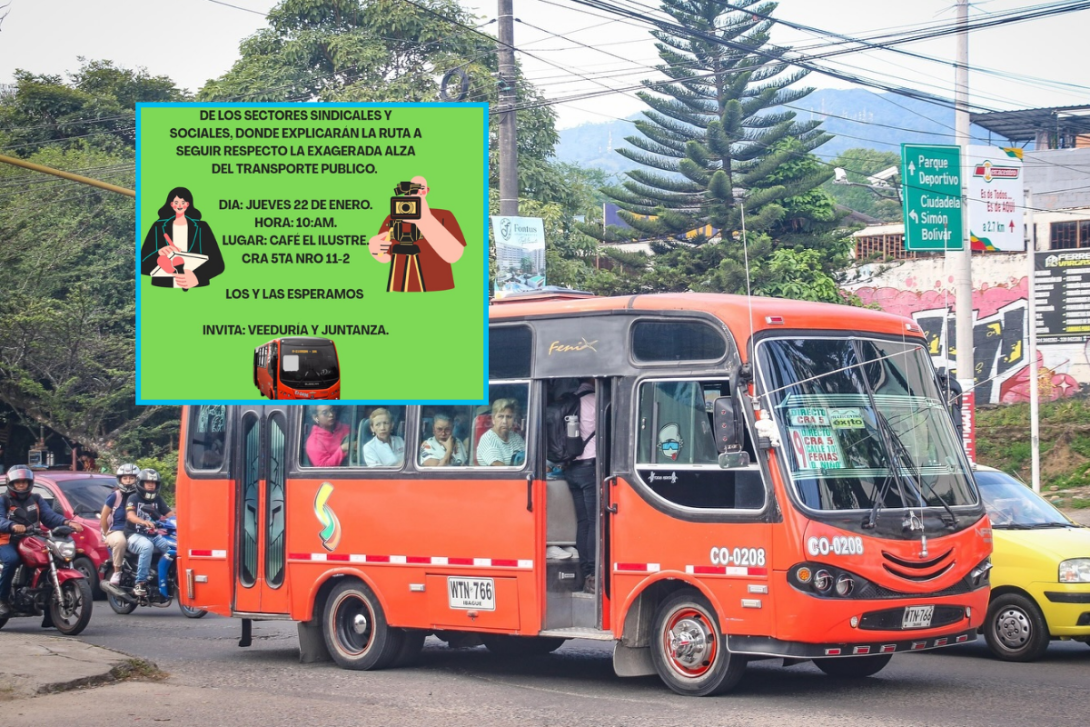 movilizaciones por tarifas de buses en Ibagué