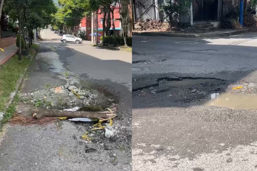 huecos y fugas de agua en Ibagué