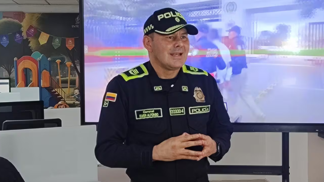 Coronel Elver Vicente Alfonso Sanabria, director de Investigación Criminal e Interpol.