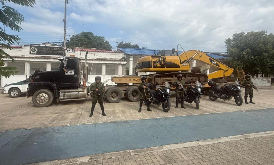 Maquinaria incautada