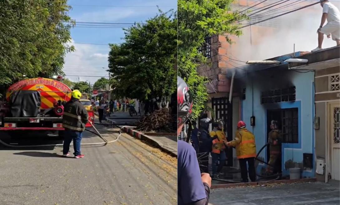Incendio en El Espinal
