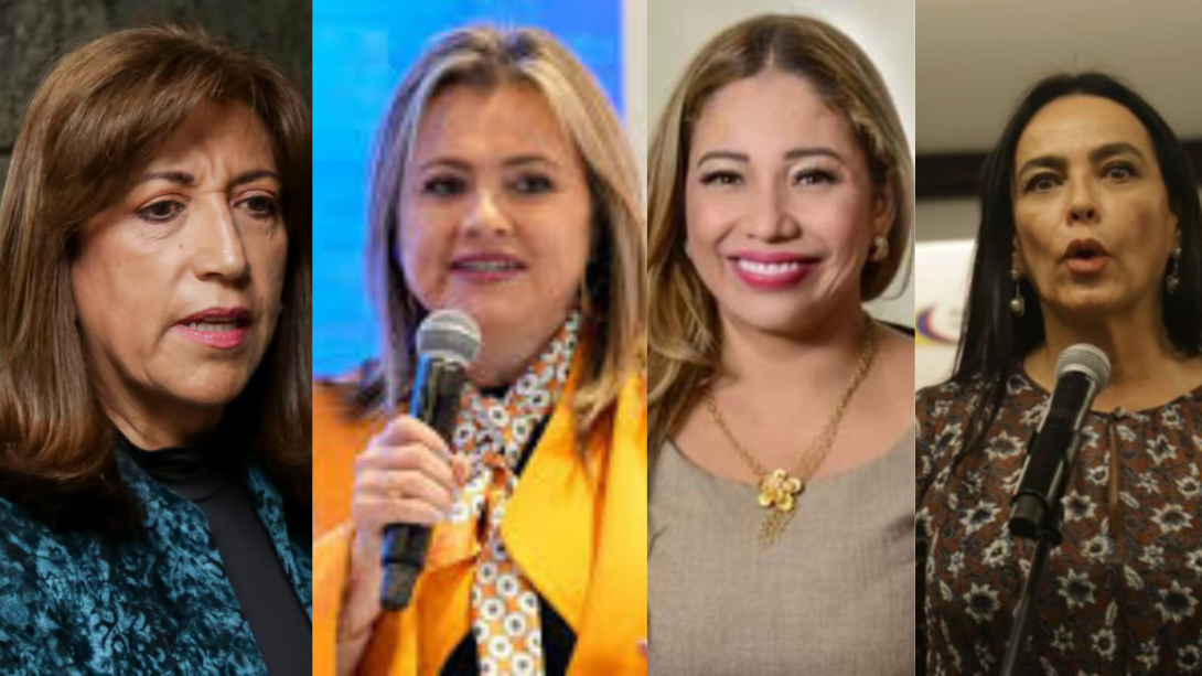 Martha Lucía Zamora, Edna Bonilla, Noma Vera y Luz María Zapata, entran a competir por la  vicepresidencia de la República.