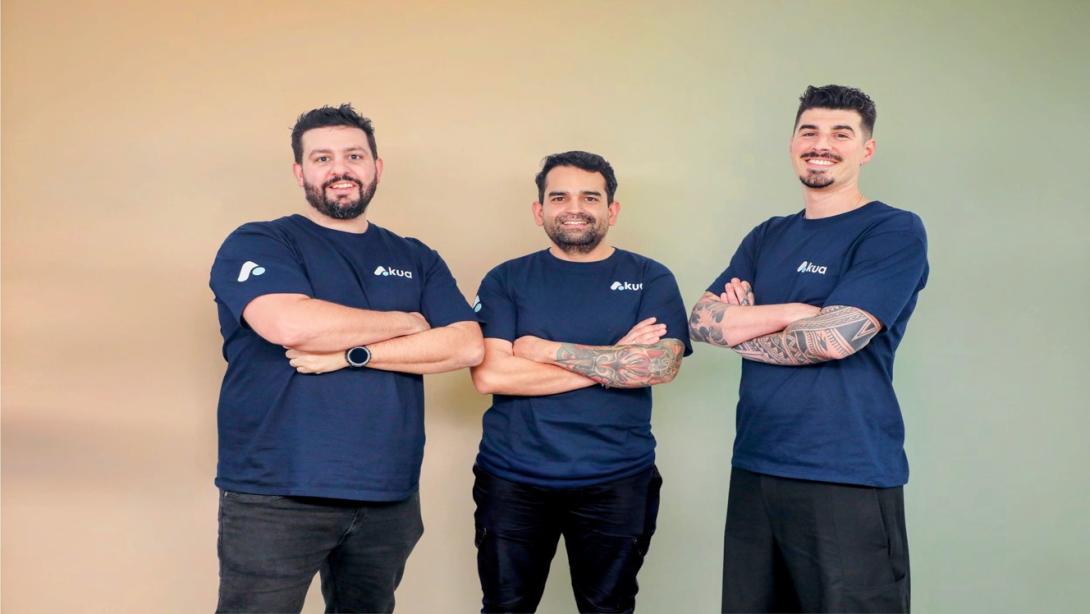 Juan Beherend, Carlos Marín, Rodrigo Rodríguez, fundadores de Akua.