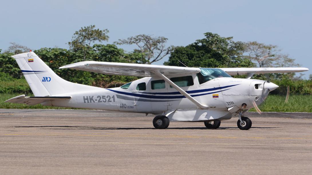 Avioneta Cessna accidenta en el aeropuerto Vanguardia de Villavicencio.