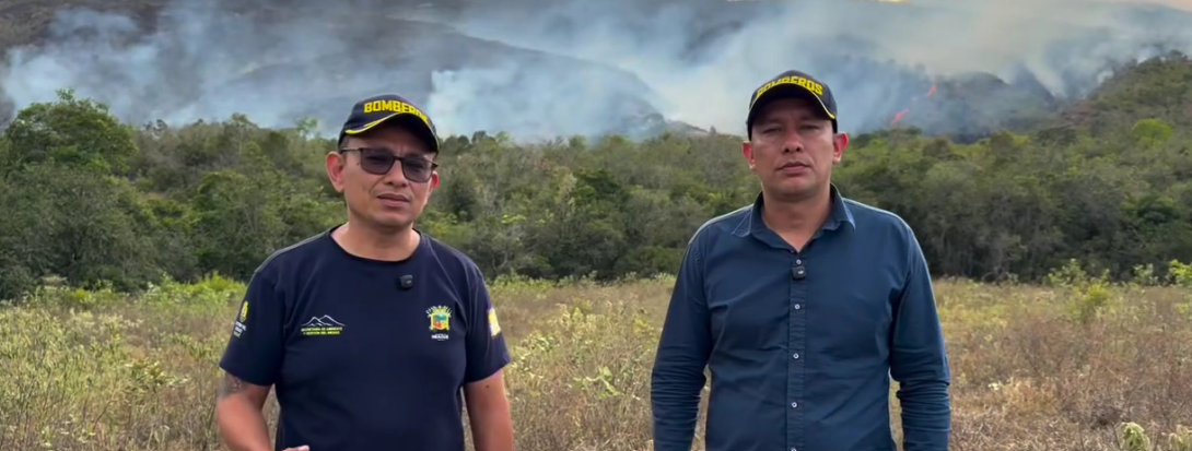 Alcaldía confirma apoyo aéreo para combatir incendio que ya deja más de 80 hectáreas afectadas en Gualanday
