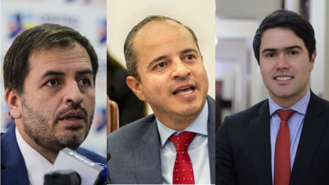 Andrés Forero y Juan Espinal, presidente de la s Comisiones Séptima y Quinta del Senado y Juan Caicedo, vicepresidente de la Comsión Tercera de la Cámara.