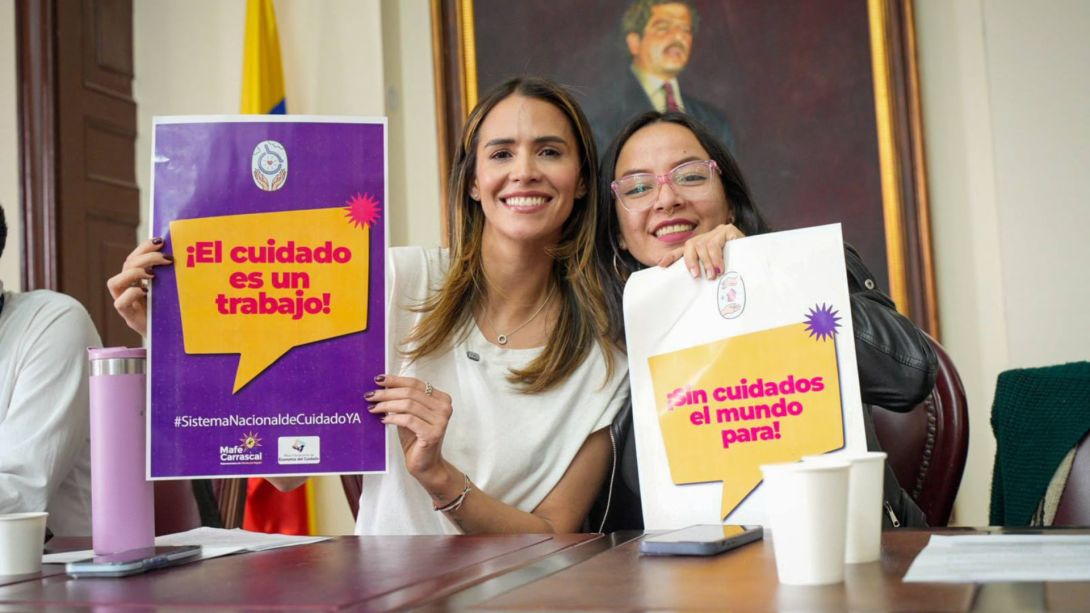 La reptresentante a la Cámara María Fernanda Carrascal y la senadora Jennifer Pedraza.