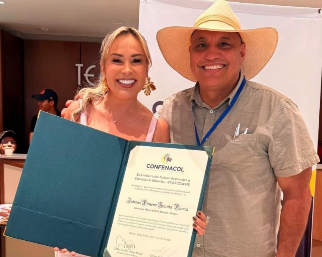Giovanni Martínez destacó reconocimiento a Johana Aranda y aseguró que traerá nuevas ideas para Ibagué