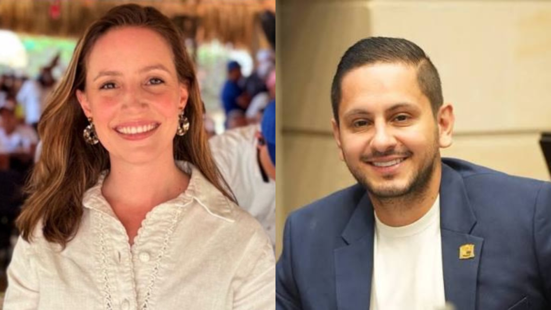 Senadores Julia Correa y Esteban Quintero.