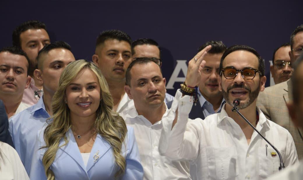 Johana Aranda llegó a Cali para buscar respaldo del nuevo Gobierno de Abelardo de la Espriella