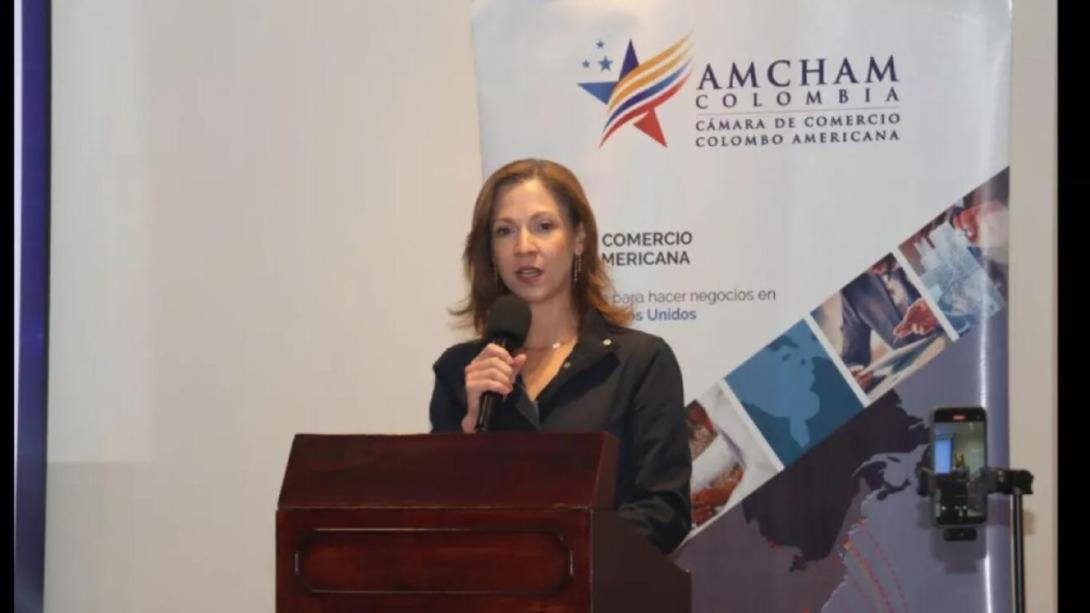 María Claudia Lacouture, presidente de Amcham Colombia.