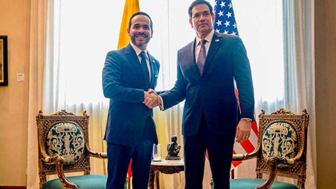 El presidente Abelardo de la Espriella y el secretario de Estado Marco Rubio dialogaron la semana pasada sobre la politca antridrogas.