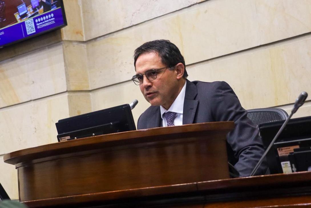 Honorio Henriquez, senador y presidente del Congreso.
