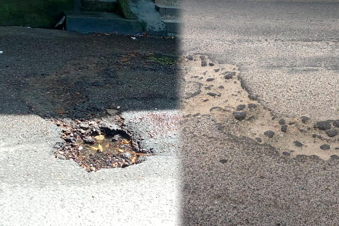 Vecinos del barrio Libertador denuncian huecos sin reparar tras arreglo de fugas y piden reductores de velocidad en la vía al Combeima