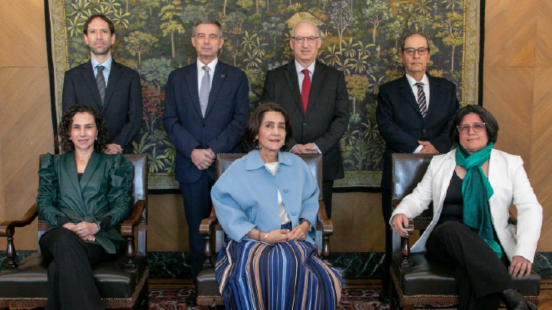 Junta Directiva del Banco de la República con el ministro Miguel Gómez.